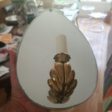 Mid century Modern Pair of Mirrored Sconces