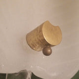 Pair of Mid Century Modern Vintage Italian Crystal Art Glass Sconces