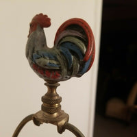 Circa 1800's Chinese Antique Rooster Lamp