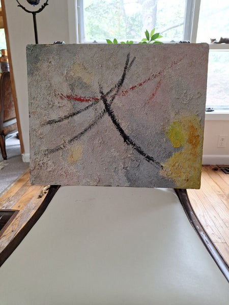 Vintage Modernist Abstract Painting Important