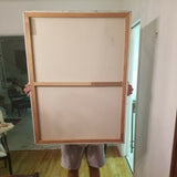 A Mid Century Modern Gold Abstract Oil Drip