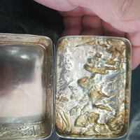 Antique Carved Silver Box Made In Germany