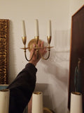 Mid century Modern Vintage Tommi Parzinger Attributed Pair of Sconces