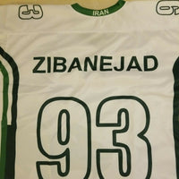 Mika Zibanejad Iran Hockey Jersey Size Large