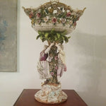 A Palace Antique European Porcelain Centerpiece about 100 years old