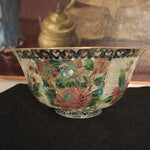 Antique Chinese Plique a Jour Cloisonne Bowl