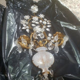 Pair Of Designer Rock crystal Sconces