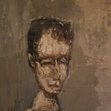 Mid Century Modern Museum Quality Painting 2 Acrobats