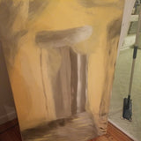 Vintage Abstract expressionist Pastel Painting #93508