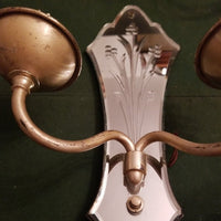 Set Of 6 Antique French Mirrored Sconces