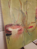 Mid century Modern Important Abstract Painting As Found #912008