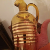 Mid Century Modern Art Glass Vintage Italian Ewer