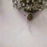 Pair Of Bronze And Crystal European  Sconces #9658