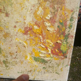 Mid Century Modern Abstract Expressionist Painting Signed