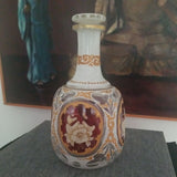 Antique Bohemian glass Moser Islamic Art Bottle  Vase