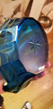 Antique Bohemian Moser Art glass centerpiece Bowl