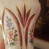 Vintage Bohemian Glass Overlay Moser Vase