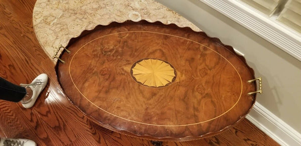 Large Wooden Tray - Diamonds Sapphires Rubies Emeralds