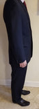 Joseph Bach Slim Fit Black Suit 100% SuperFine Australian Wool Size 42 (32waist) - Diamonds Sapphires Rubies Emeralds