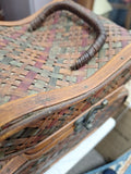 Vintage Basket Weave Jewelry Box