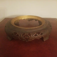 Antique Chinese Oriental Bronze Gilt Base