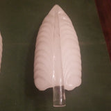 Pair of Mid Century Modern Vintage Italian Crystal Art Glass Sconces