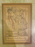 Framed Engraving by J.G. de Sainte Sauveur and Labrousse Artisanne de Marseille