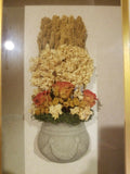 Framed dried flowers "Gardino" by La Collection Valenciaga Made in Canada 960350