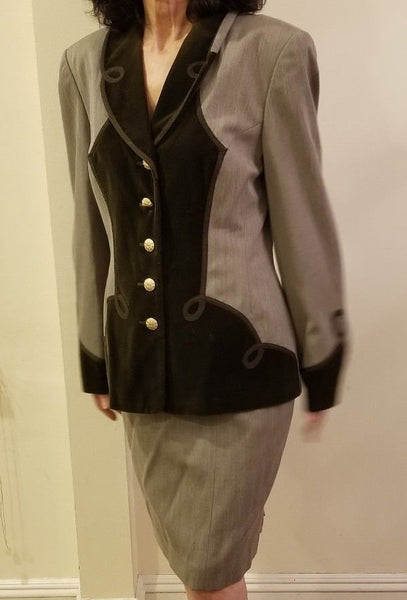 Escada Margeretha Ley Women's Suit Size 8 - Diamonds Sapphires Rubies Emeralds