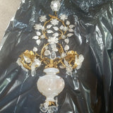 Pair Of Designer Rock crystal Sconces