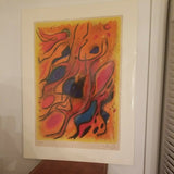 Mid Century Modern Abstract Color Lithograph Limited Edition