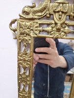 Antique Brass Mirror Hand Made