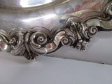 Round Sterling Silver 925 Tray Made In Portugal Hand Made Good Condition