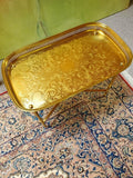 Antique gold gilt petite gallery table