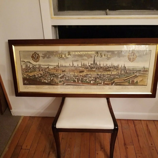 Vienna Austria 1740 Copper Etching Johann Friedrich Probst