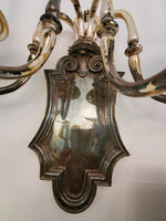 Pair Of regency Antique Palace Silver Sconces