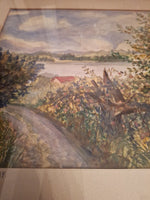 Antique American Signed WC Painting