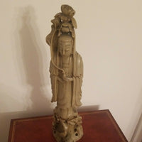 Antique Chinese Carved Sculpture Deity Rare