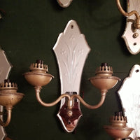 Set Of 6 Antique French Mirrored Sconces