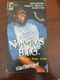 VHS: NOTORIOUS B.I.G. BIGGA THAN LIFE UNAUTHORIZED - Diamonds Sapphires Rubies Emeralds