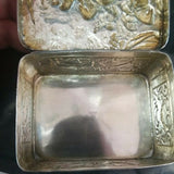 Antique Carved Silver Box Made In Germany