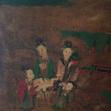 Antique Chinese Large Watercolor Painting 150 Years Old #910008