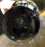 Pair of Vintage Moser Bohemian Gold Overlay Butterfly Bug Raised Glass Vases - Diamonds Sapphires Rubies Emeralds