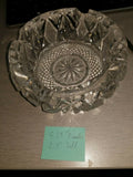 3 Crystal Ashtrays Possibly Bohemian