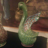 Antique Chinese Enamel Cloisonne Pair Of Ducks