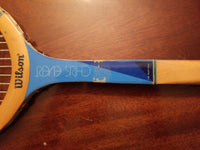 Wilson Chris Evert Wood tennis racket - Diamonds Sapphires Rubies Emeralds