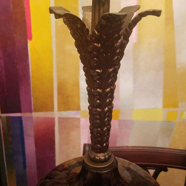 Pair Of Mid Century Modern Hollywood Regency Pair Of Venetian Lamps