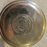 Set Of 2 Sterling Silver Small Plates With Indian Coins