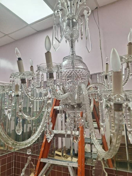 Very Large 75 Year Old Vintage Czech Chandelier