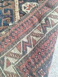 Antique 150 Year Old Oriental Rug Carpet Hand Knotted Wool Collector's Item